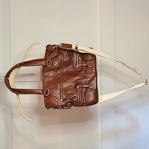 Tarnish Brand Deep Brown Leather Bag